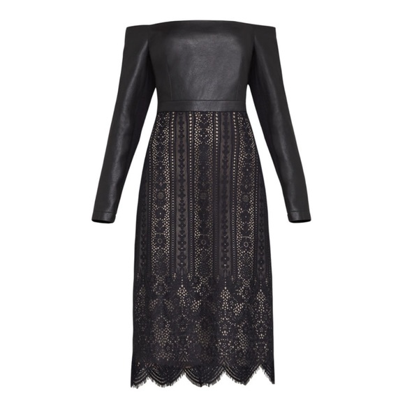 Bcbgmaxazria Off shoulder lace dress NWT - Picture 5 of 7